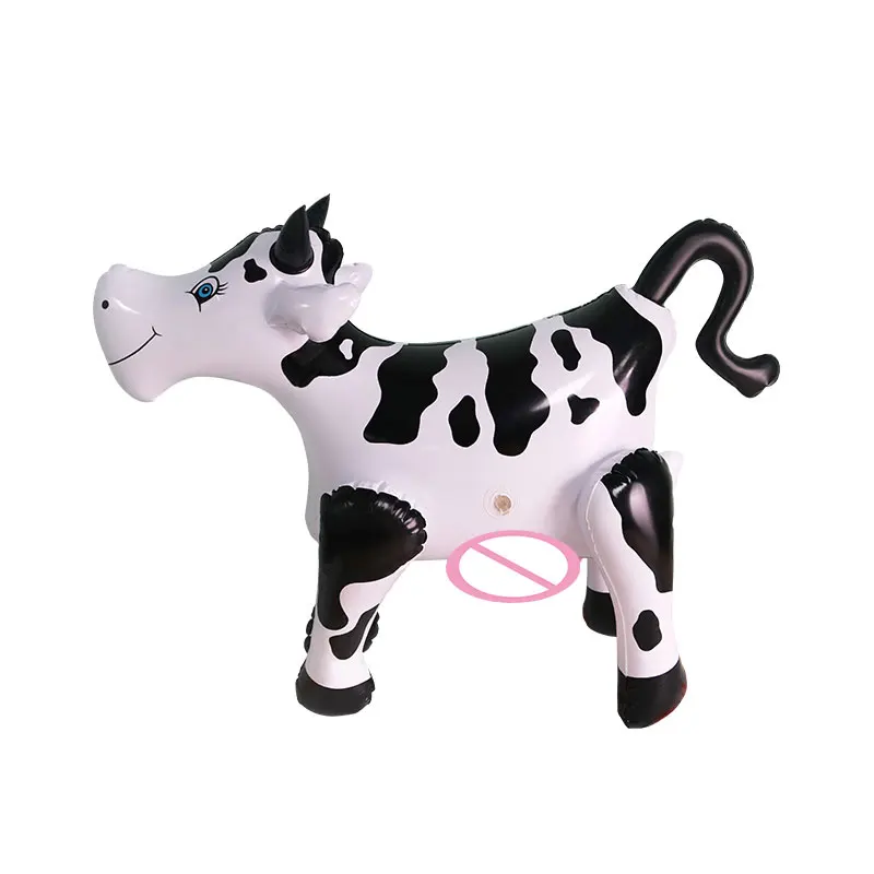 Inflatable cow balloon adult toys are used for farm decoration