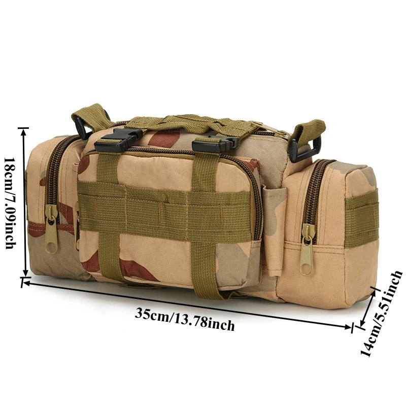 Riñonera para deportes al aire libre, bolso multifuncional táctico para fotografía de cámara, riñonera mágica informal 3P, moda para deportes al aire libre