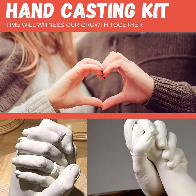 Hand Molds Casting Kit Plaster Hand Mold Casting Kit Plaster Mold Home Decor Gift For Couples Husband Wife Grandma Girlfriend Bo