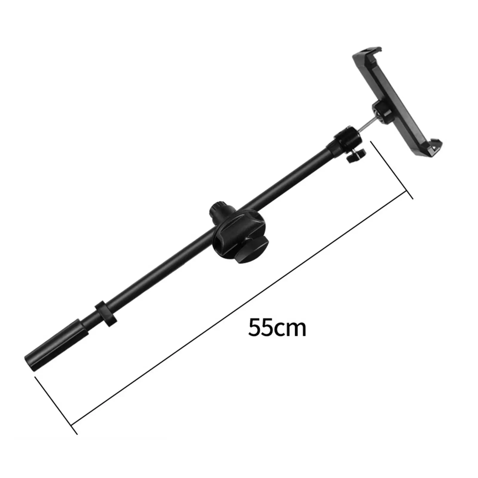 Mic Clip Rotating Microphone Stand Adjustable Rotatable Desktop Bracket Stand Phone Holder for Broadcasting Stage Performance