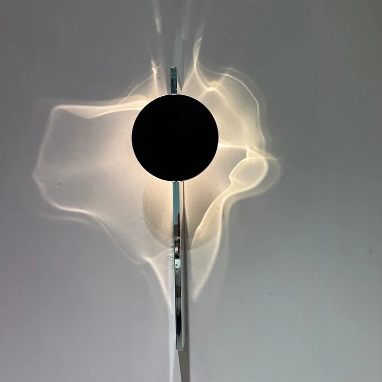 Creative Corrugated Light Effect Wall Lamp Water Pattern Rotating Atmosphere Entrance Bedside