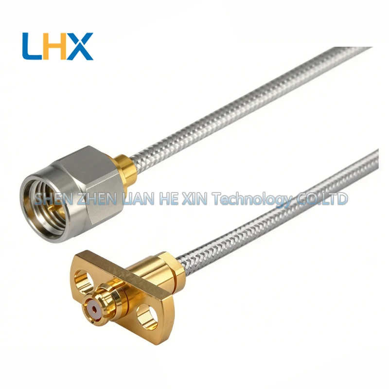 SMA male -SMP(GPO) female flange RF connection line 086 flexible cable assembly adapter 18G in stock