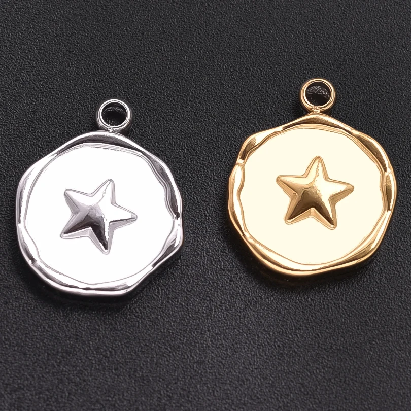 High Quality Stainless Steel Fashion Pendant Irregular Geometry Star Gloss Glossy No Fading New Pendants Diy Jewelry Making