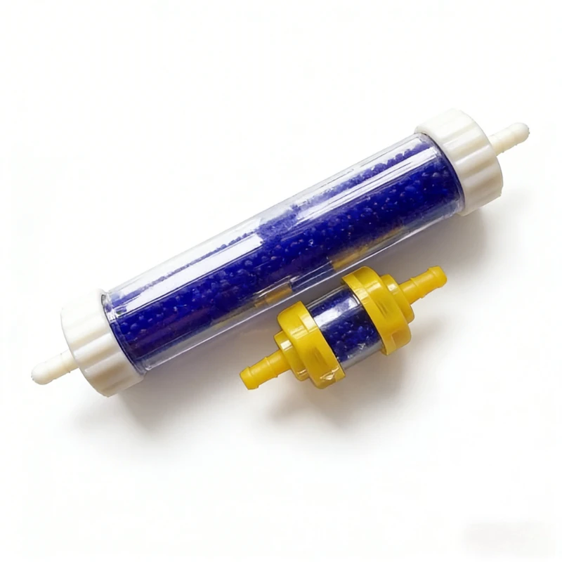 Moisture Removal Drying Tube Filter Color-changing Silica Gel Moisture Adsorption Filter Can Be Dried and Reused 6mm Mouth