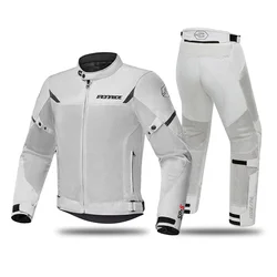 Motorcycle Jacket Men Summer Breathable Racing Motorcycle Jacket CE Certification Protection Riding Clothing Reflective Stripe