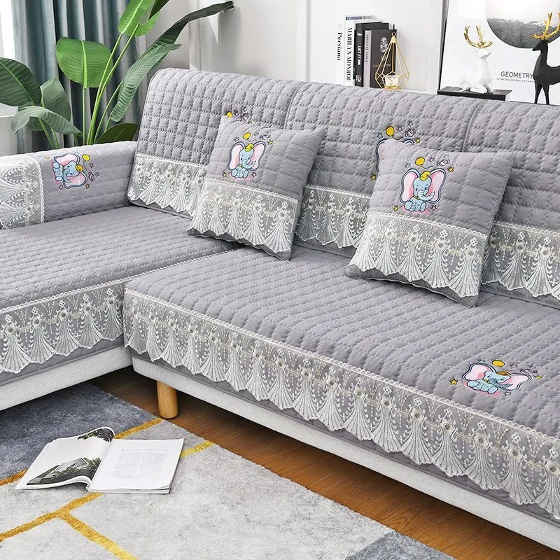 Four Season Corner Sofa Cushion Plaid Non-slip Sofa Cover Protector Chaise Couch Cover 1/2/3/4-seater Sofá Towel for Living Room