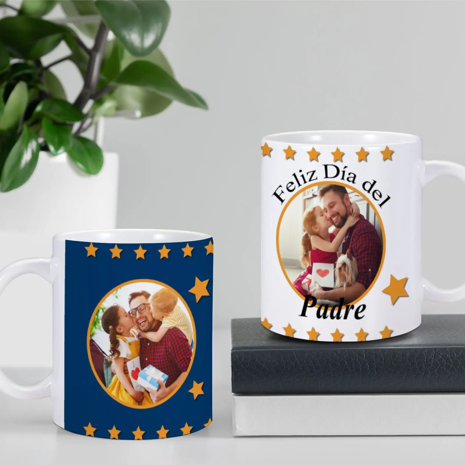 Custom Best Dad Coffee Mug Unique Father's Day Gift Personalized Photos Tea Cup for Daddy Papa Father 11oz Ceramics Beer Mug