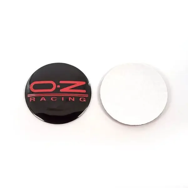 4個入り 55mm OZレーシングカーホイールセンターハブキャップ O.Zロゴバッジエンブレムステッカーキャップカバーホイールリム装飾スタイリングアクセサリー