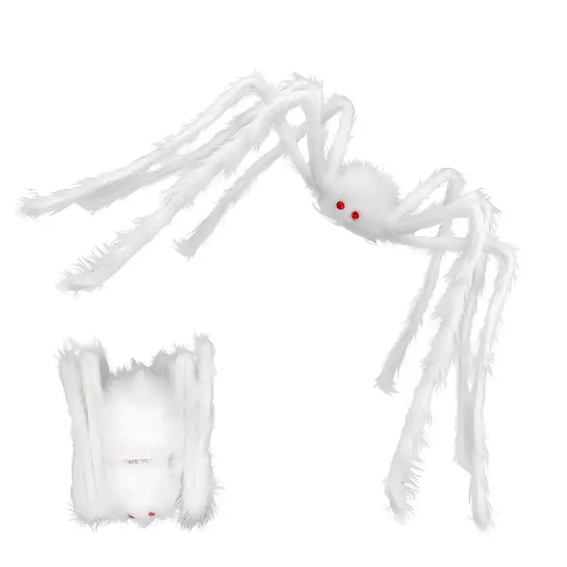 Gigantyczny pająk Dekoracje na Halloween Pranks Fuzzy Spider Dekoracje na Halloween Domowe gigantyczne pająki Rekwizyty Przerażający duży pająk