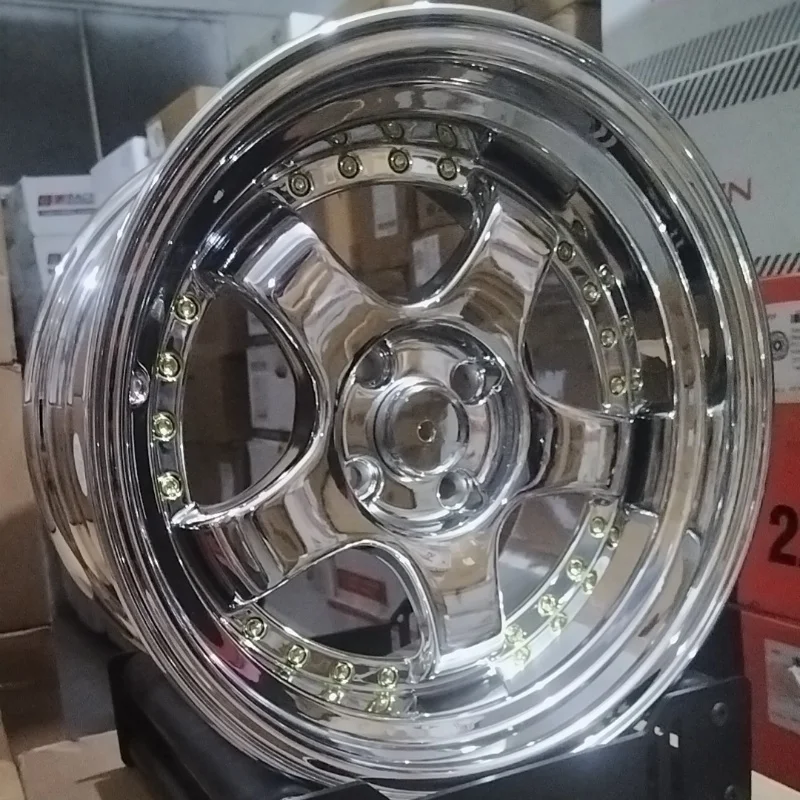 

China Factory Direct Selling 16 Inch Chrome Spoke or Silver Spoke Passenger Car Wheel Rims 4 Holes 4x100
