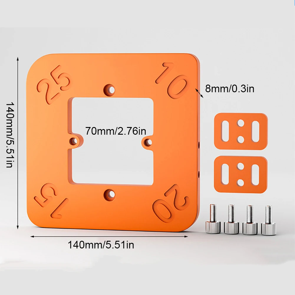 Cetakan Radius Sudut untuk Router Kayu Jig R10-R25/R30-R50 Alat Penggiling Sudut Melengkung Alat Radian Melingkar untuk Pekerjaan Kayu