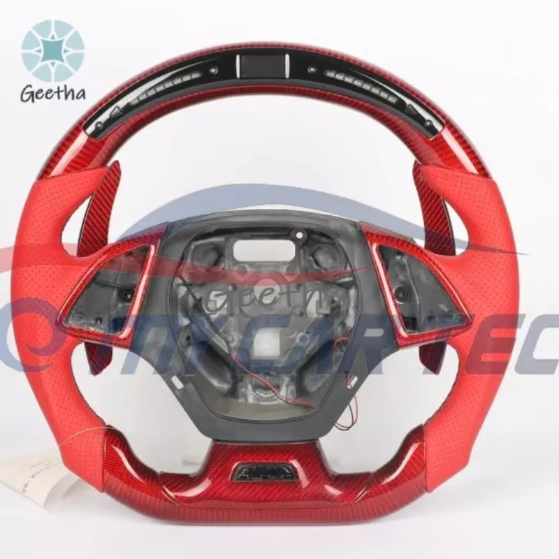 

Carbon Fiber STEERING WHEEL for Chevrolet Camaro 2020 Lt1 2010 Body kit bumper