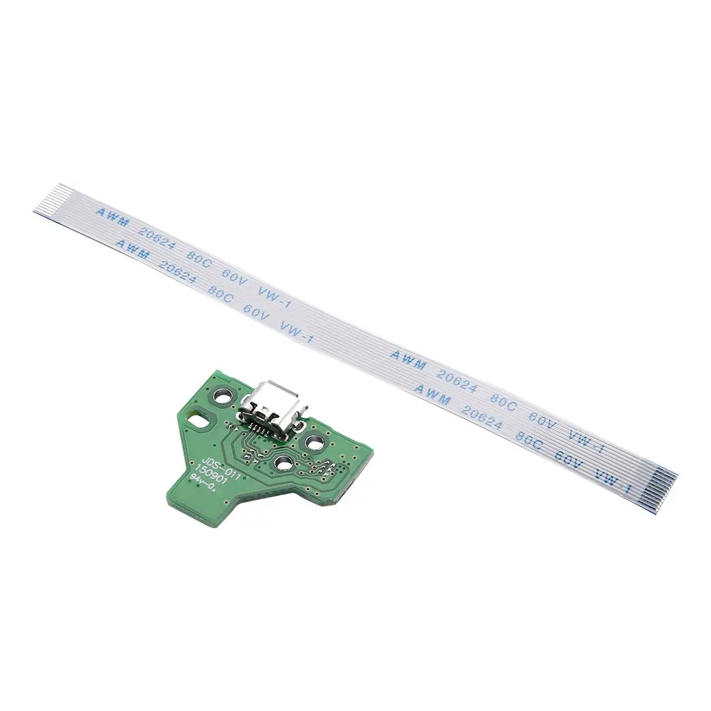 USB Charging Port Socket Circuit Board For 12Pin JDS 011 030 040 055 14Pin 001 Connector For PS4 Controller