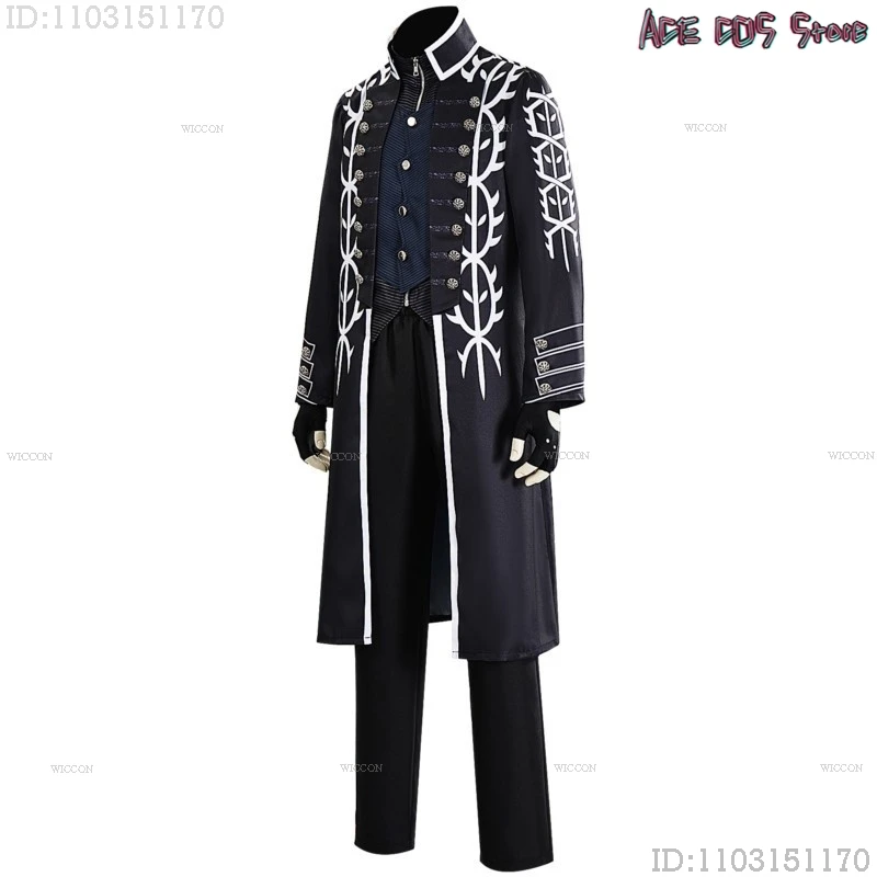 Fantasias Dmc Vergil Cosplay Full Costumes And Sets May Cry Costume Game Outfit Coat Jacket Vest Pants косплей Disfraz Adulto view 3