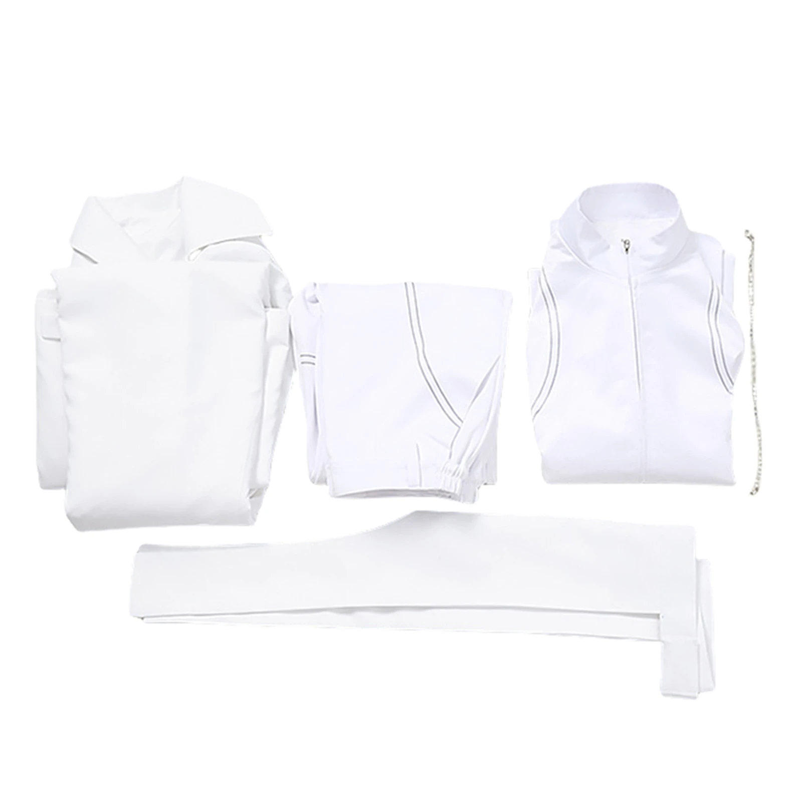 외계인 Ivan 코스프레 의상 흰색 셔츠 바지 할로윈 파티를위한 풀 세트