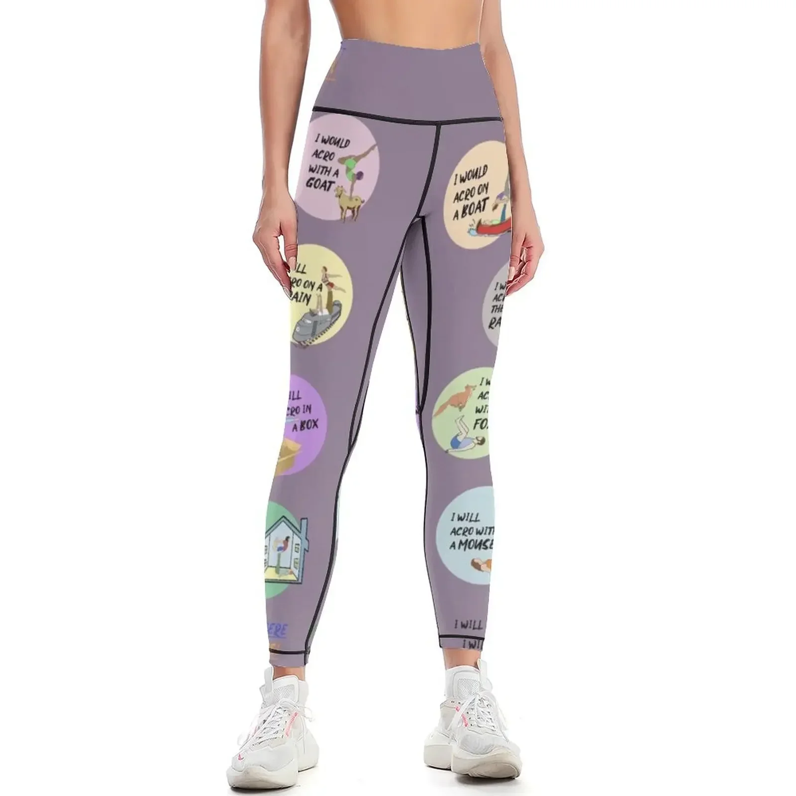 

I Will Acro Everywhere! Leggings high waist legging pants raises butt sports woman gym Women sportwear Womens Leggings
