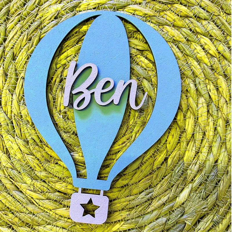 custom Name Sign: Wooden Nursery Decor