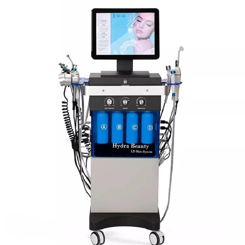 14 In 1 Hydra Dermabrasie Machine Microdermabrasie Hydra Gezichtsreinigingsmachine Huid Rejuventaion Whitening Apparaat Gezichtsverzorging