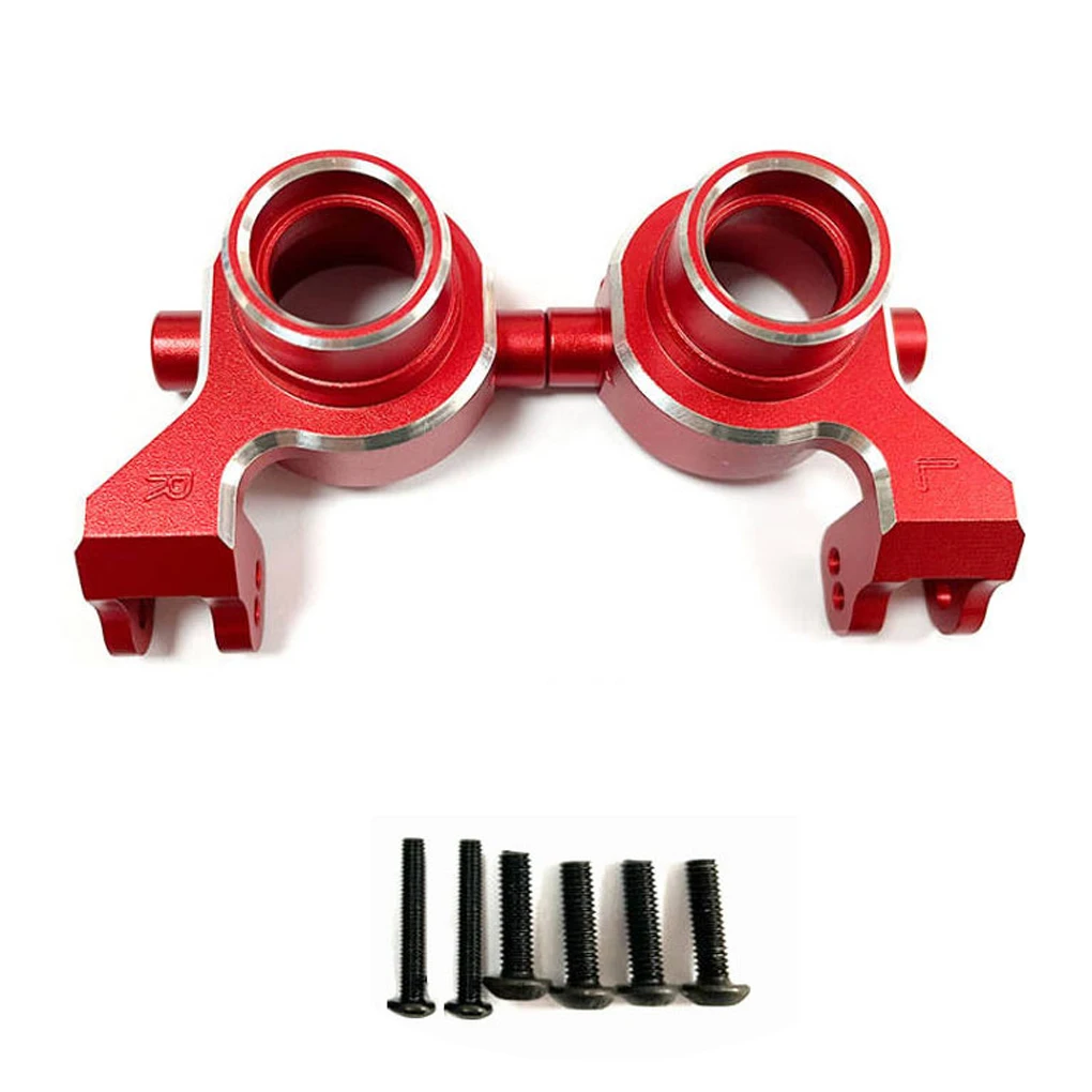 

RCGOFOLLOW 1/10 Aluminum Alloy Steering Hub Carrier Steering Block Knuckles For TRAXXAS MAXX RC Car Upgrade Parts Accessories