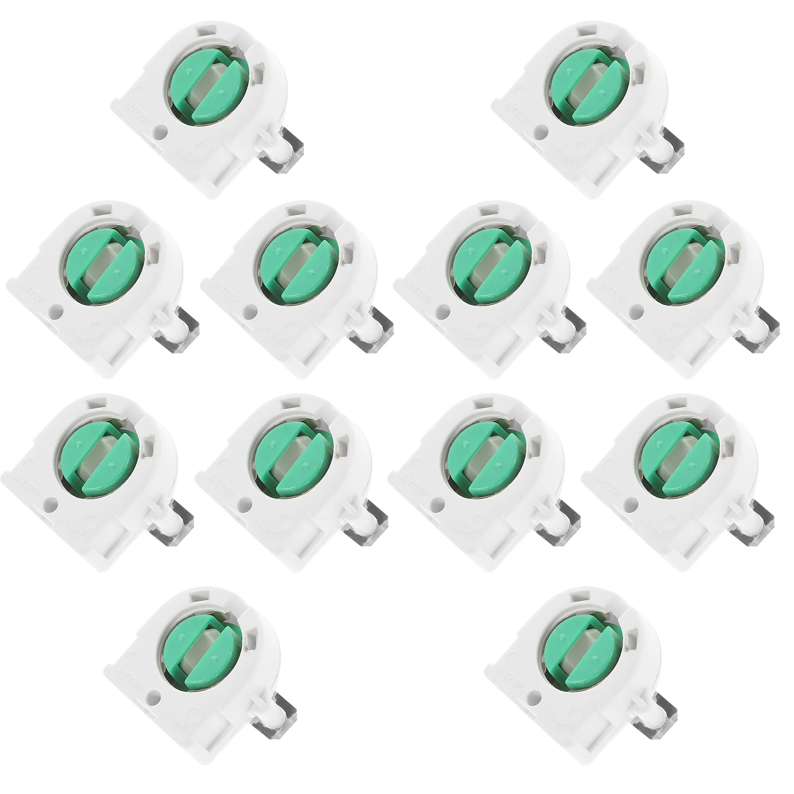 

20 Pcs T8 Grille Lamp Holder Socket For Lights Bulb Outdoor Home Fluorescent Tube Abs Tombstone Lampholder