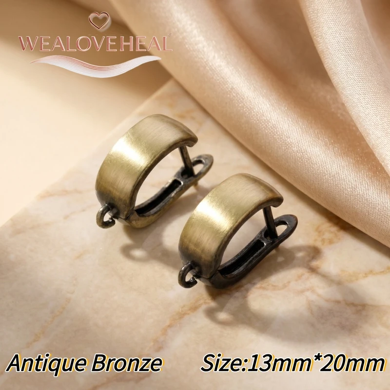 schmuckherstellung zubehör，Antike Bronze-Ohrringverschlüsse für DIY-Schmuckherstellung, Ohrringhaken, Zubehör, handgefertigte Bastelmaterialien, Großhandel – Detail 25