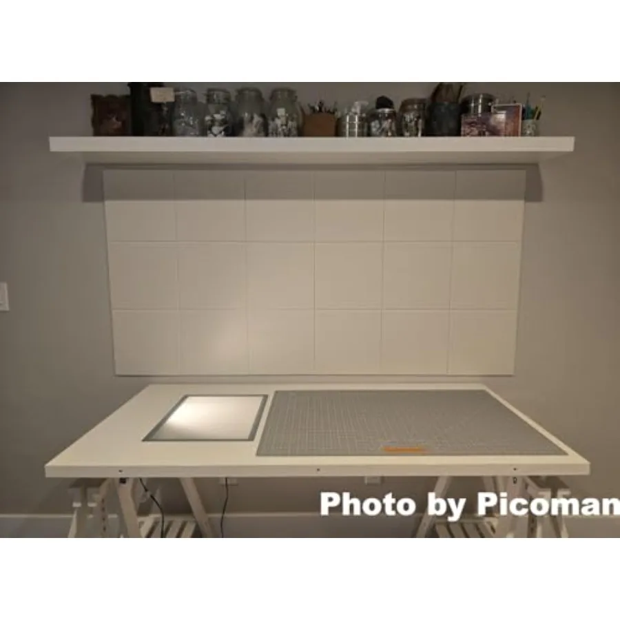 White Cork Board Tiles Large C - Home Office Alternative avaliação e preço