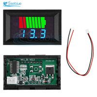 Car Battery Charge Level Indicator 6V 12V 24V 36V 48V 60V 72V Lithium Battery Capacity Meter Tester Display LED Tester