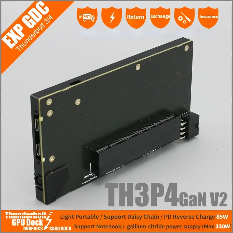 eGPU TH3P4 GaN V2 Thunderbolt 3 4 USB4 Graphics Card GPU Dock Notebook TB3 4 Video Card Docking Station for Laptop Handheld Game