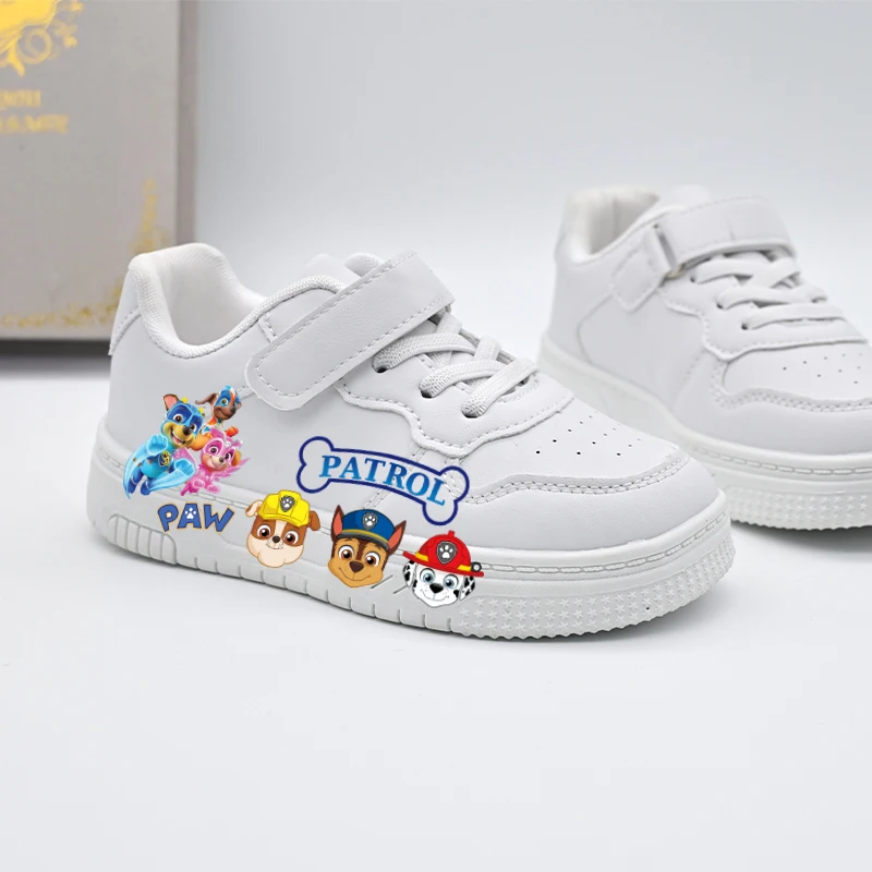 Kids Paw Patrol Cartoon Casual Shoes Children's New Boys Girls Design Cute White Walking Sport Shoes Outdoor Non-slip Sneakers