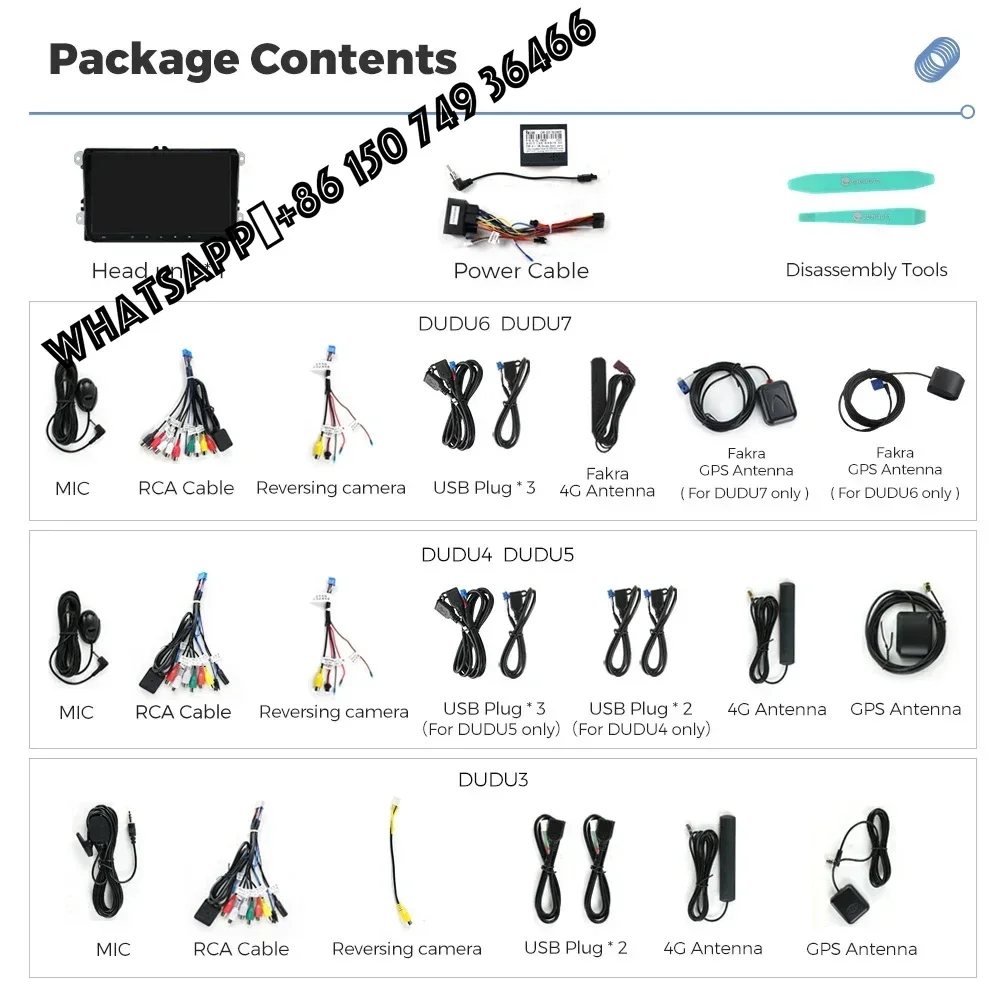 

New DUDU7 A7870-888 Android Car-play Auto Head Unit for VW/Jetta/Glof/POLO/Passat/Bora/Magotan/Tiguan/Seat Audio OTA Update