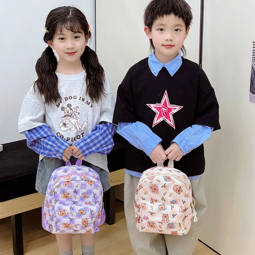 

New Capybara Capybara Backpack Casual All-match Schoolbag Cartoon Storage Bag