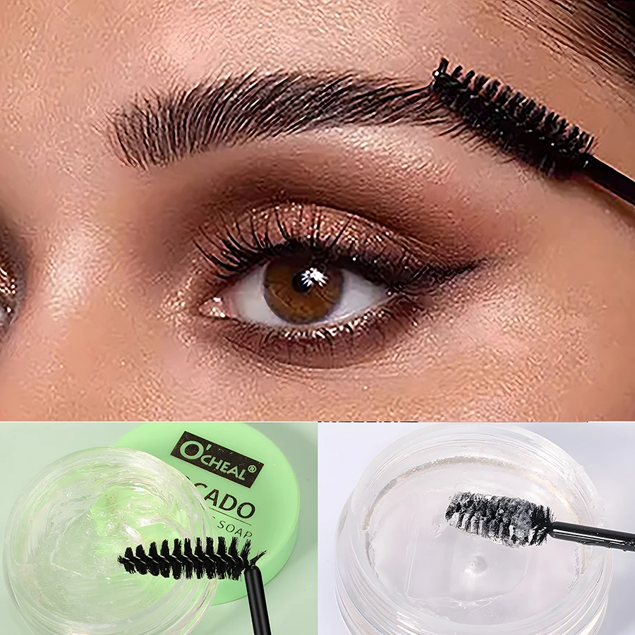 Gel modellante per sopracciglia, cera per lo Styling delle sopracciglia e sapone per scolpire, sapone naturale per lo Styling delle sopracciglia 3D a lunga durata impermeabile, Easy Ap