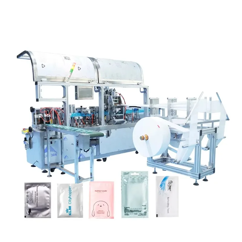 Custom Automatic Wet Wipes Manufacturing Machine Non-Woven Wet Tissue Making Machine