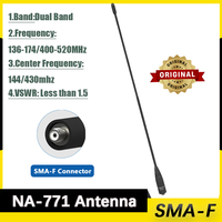 Nagoya NA-771 Original Antenna Soft Whip VHF UHF SMA-Female Aerial High Gain For Quansheng UV-K6 UV-5R Plus Iradio UV-88 Radios