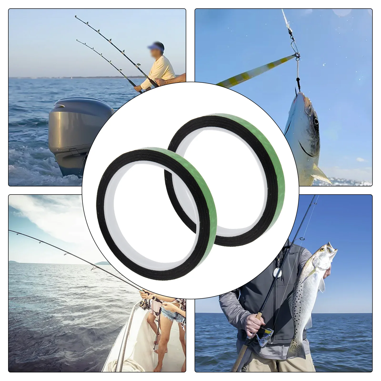 Double-sided Reflective Lure Stickers Outdoor Fishing Moisture-proof Sun-proof Waterproof Attracting Fish For Anglers