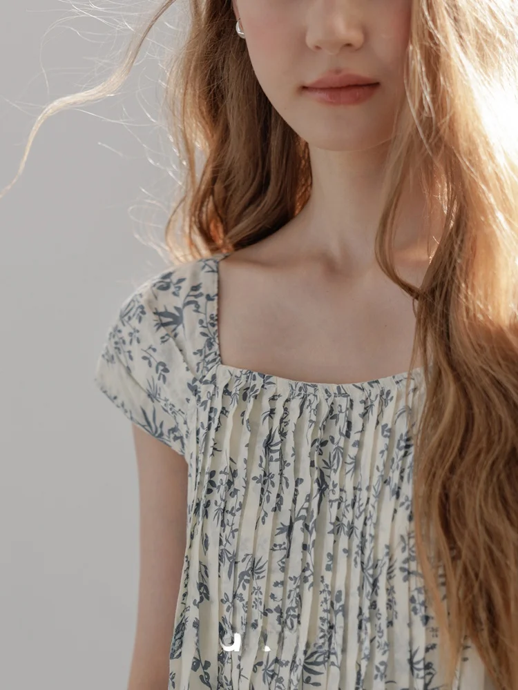 

Жилет с плиссированным принтом и квадратным воротником Cool Feeling, многослойный, из хлопка, в стиле Amy Winehouse, женская летняя верхняя одежда, удобный свободный крой