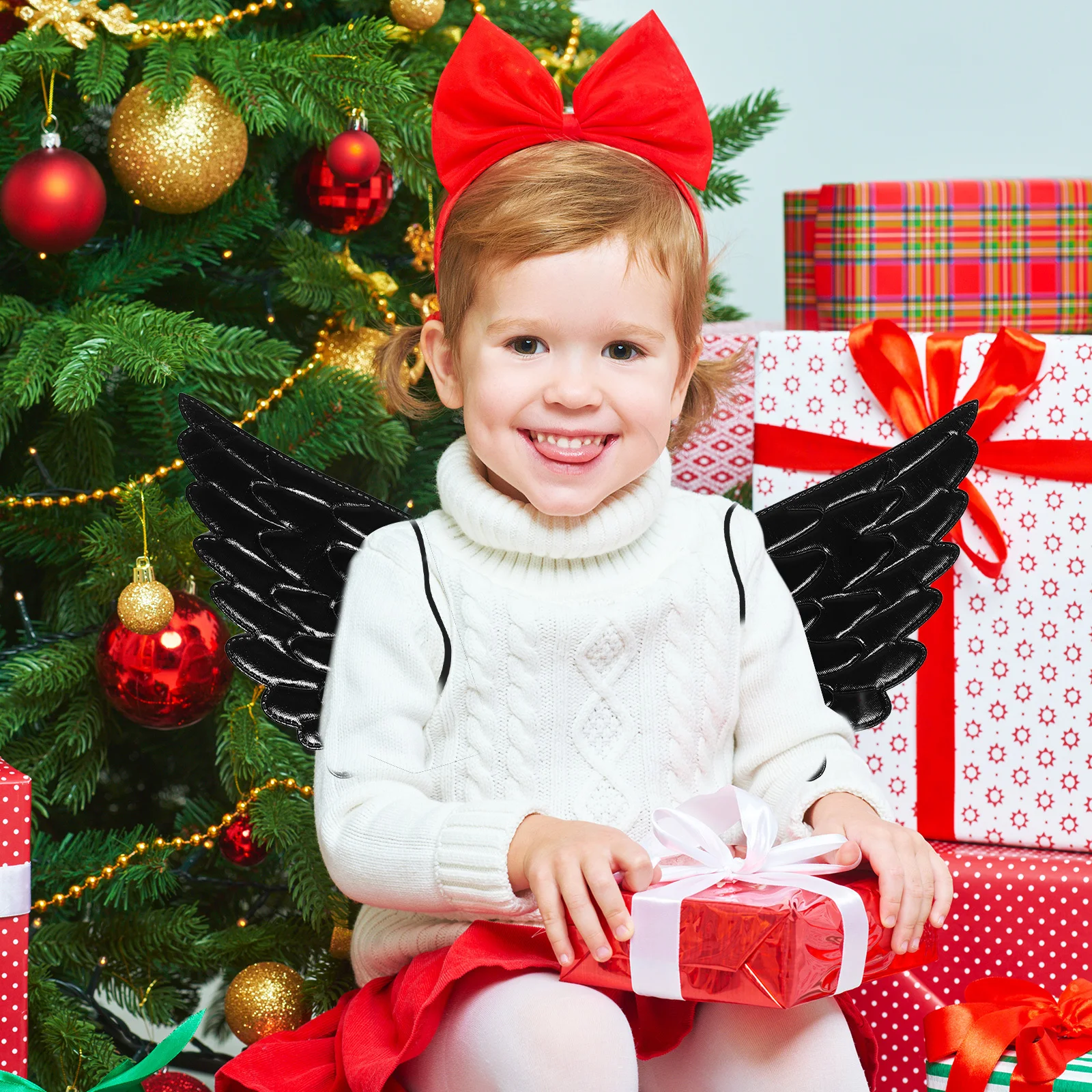 

Wing Princess Accessory Lightweight Comfortable Adjustable Straps Halloween Party Dress Up Angel Costume Set