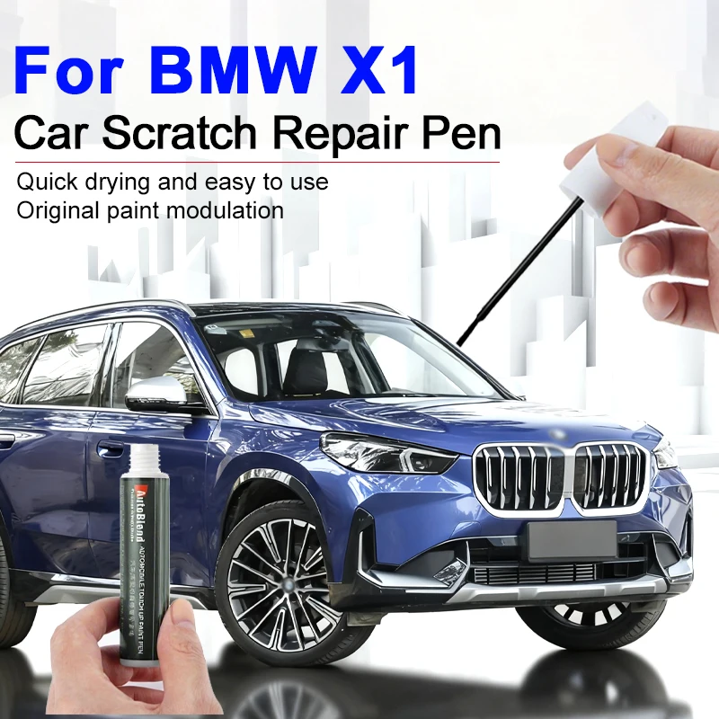 

Ручка для удаления царапин и ремонта краски BMW X1, заводской процесс, соответствующий цвету, инструмент для ремонта автомобильной краски, минеральный белый, альпийский белый