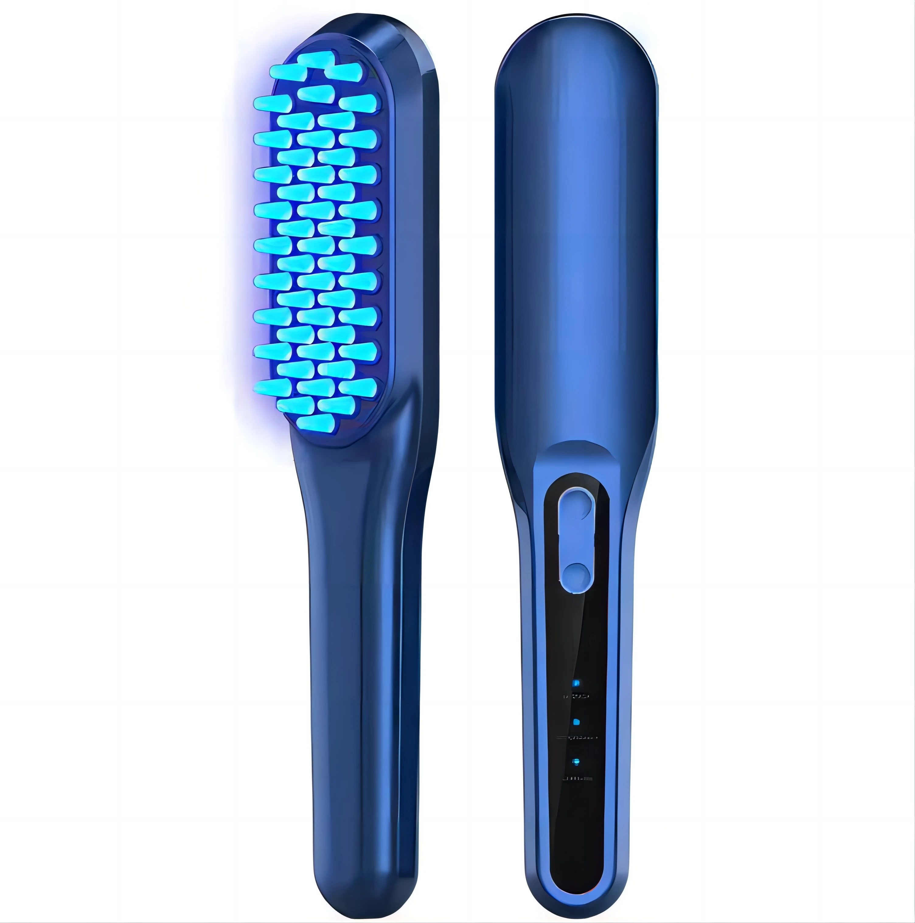 

3 in 1 Electric Massage Comb Red Blue Light Photon Therapy Vibration Hair Scalp Massager Brush for Hair Growth Anti Hair Loss