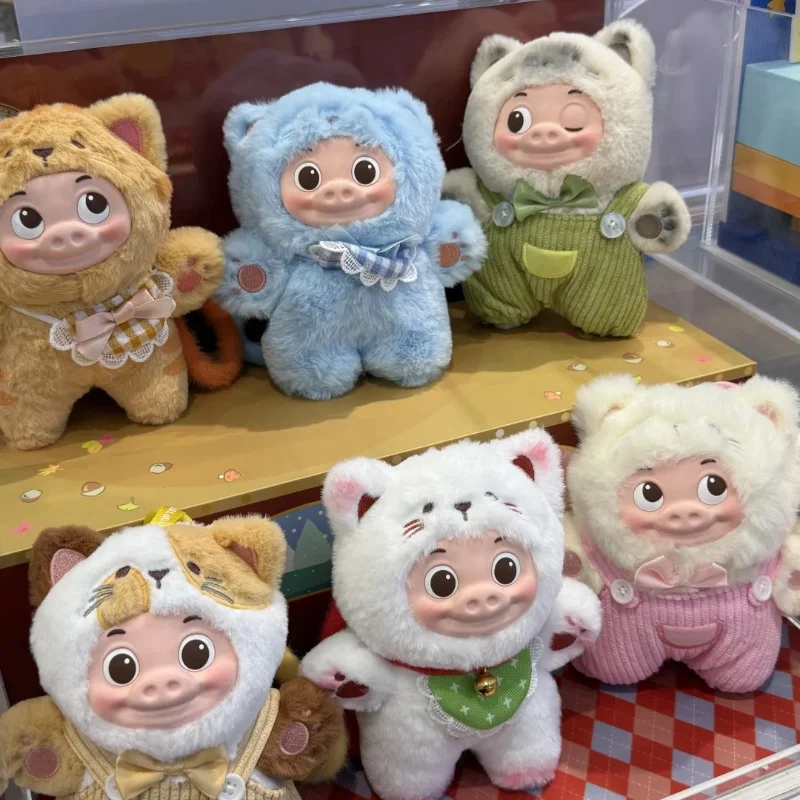 

Подлинная серия TOPTOY GGBond Pig Pull, слепая коробка, милая кавайная виниловая плюшевая кукла-копилка, очаровательное украшение для комнаты, модные популярные игрушки