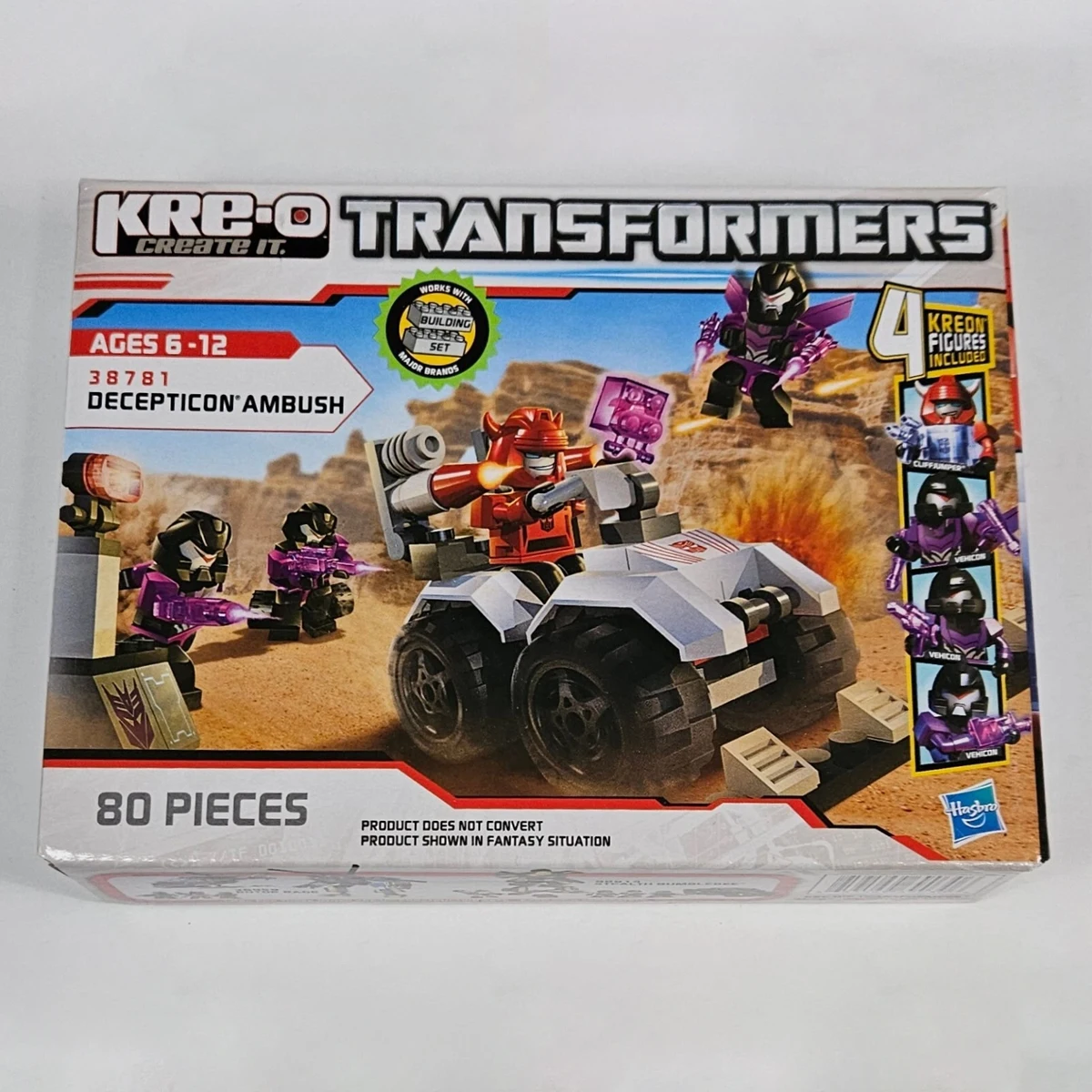 ฮาสโบร เครโอ ทรานส์ฟอร์มเมอร์ส ดีเซ็ปติคอน แอมบัช ไมโคร ฟิกเกอร์ เซ็ต คลิฟจัมเปอร์ มิสบี 2012 เอชทีเอฟ 38781 สำหรับของขวัญวันเกิดคริสต์มาส