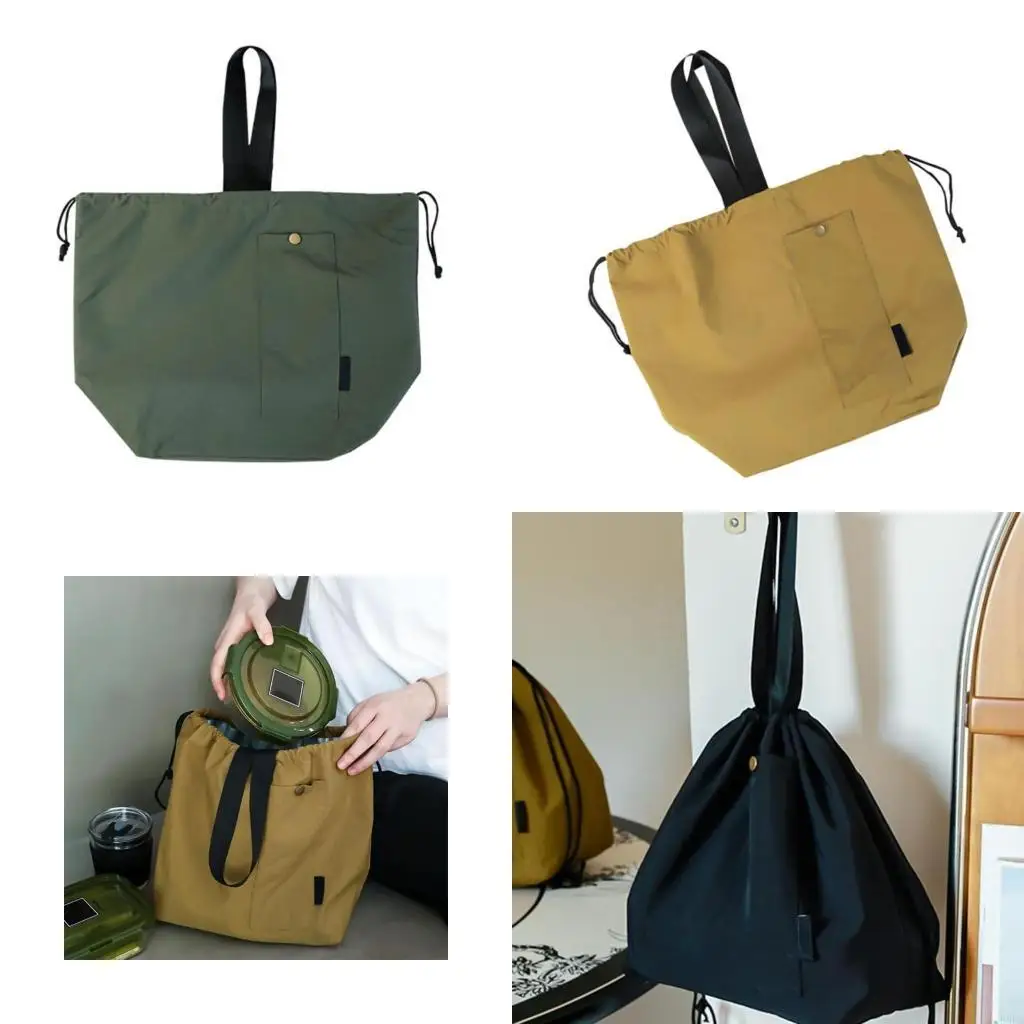 

Сумка для обеда Большая емкость Сумка для хранения пикника Коробка для обеда на шнурке Контейнер для обеда