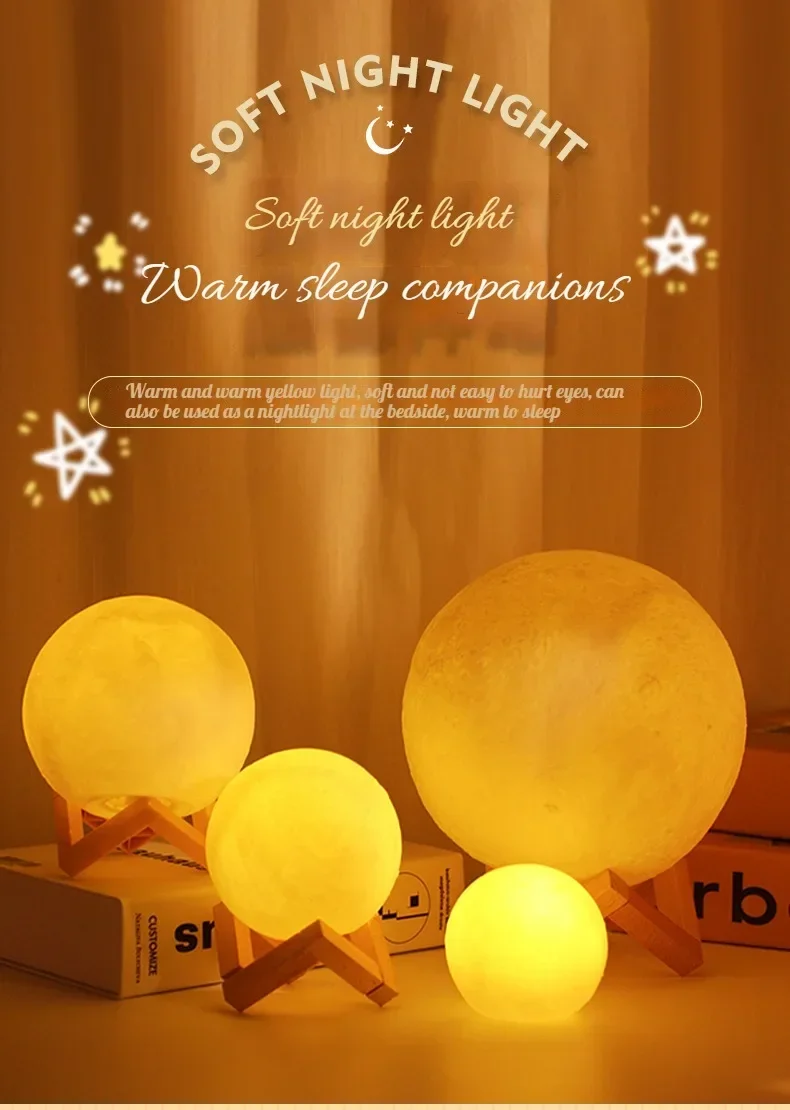Stunning 3D Moon Lamp Night Light for Energy-efficient Room Décor and Special Occasions bedroom apex legends