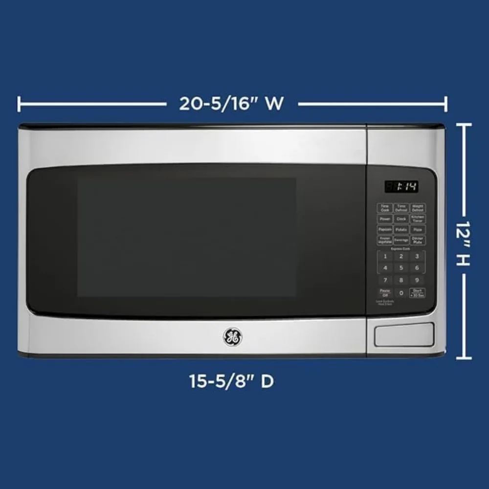 Four à micro-ondes, 950W 6 réglages automatiques, technologie de verrouillage enfant, essentiels de cuisine pour dessus de seau, dortoir ou appartement