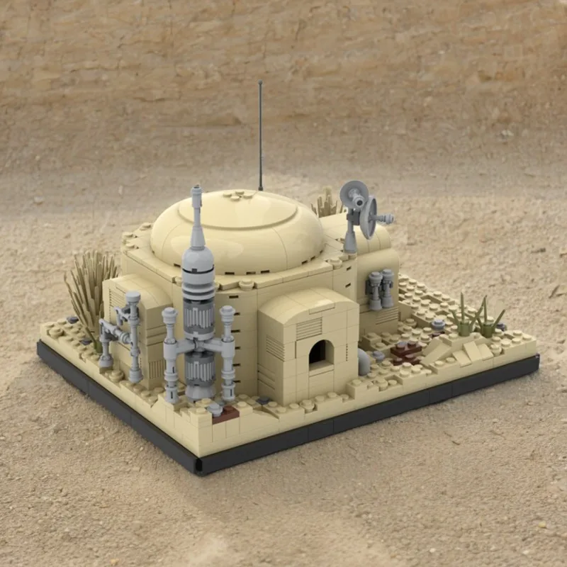695PCS MOC Owen Lars' Home on Tatooine 빌딩 블록 어린이를위한 교육 장난감 창의력 개발 DIY 생일 선물