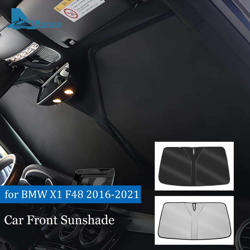 

For BMW X1 F48 2016-2021 Foldable Sun Umbrella Front Windshield Sun Shade Umbrella Portable Anti-UV Interior Car Accessories