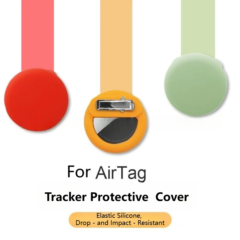 

Подходит для устройства Apple AirTag с защитой от потери — силиконовый чехол с пряжкой-зажимом, идеально подходит для использования трекера позиционирования детей