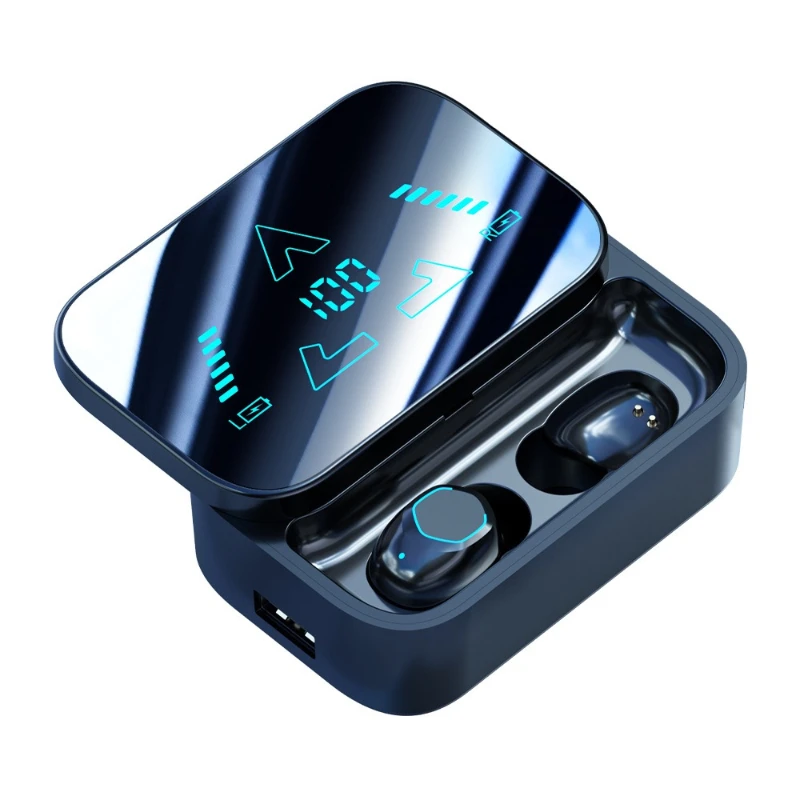 

Bluetooth headset long battery life wireless headset Bluetooth private mode noise reduction digital display slide