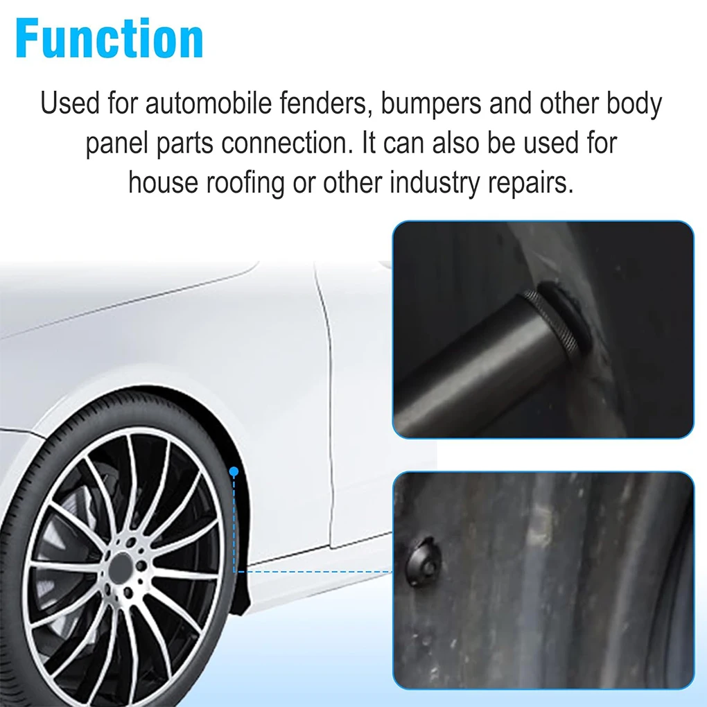 41PCS Rivet Adapter Set Riveting Tool Plastic Rivet Gun Hand Riveter Suitable For Automotive