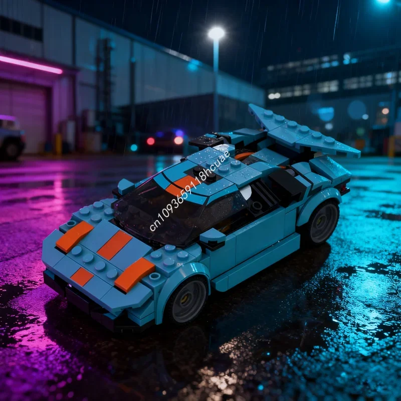 

181pcs MOC Countach City Champions Supercar Model Building Blocks Assemble Christmas Gift DIY Toys Education Brick Birthday